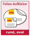 Aufkleber rund+oval, UV-Druck 4c - Best Price Aufkleber rund+oval, UV-Druck 4c - Best Price