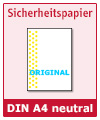 Sicherheitspapier CopySTOP Sicherheitspapier CopySTOP